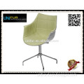 Modern popular PU/fabric upholstered cheap beauty chair with steel legs